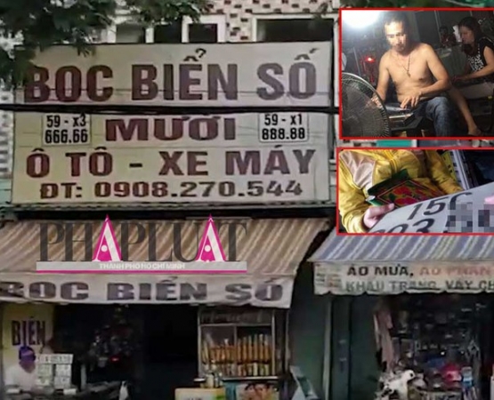Điều tra: Điểm làm biển số giả cạnh trụ sở công an