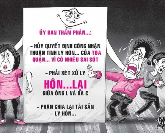 Giải quyết ly hôn khiến đương sự vào thế có… 2 vợ