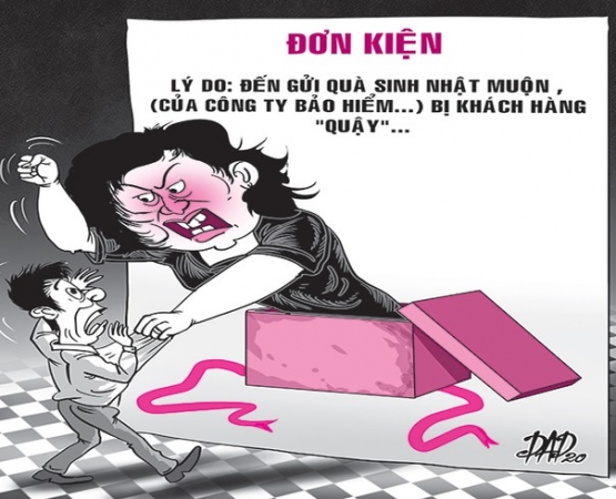 Vụ kiện sau việc tặng quà sinh nhật trễ