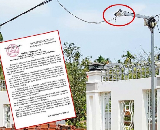 Sóc Trăng hủy lắp camera nhà cán bộ thường vụ tỉnh ủy